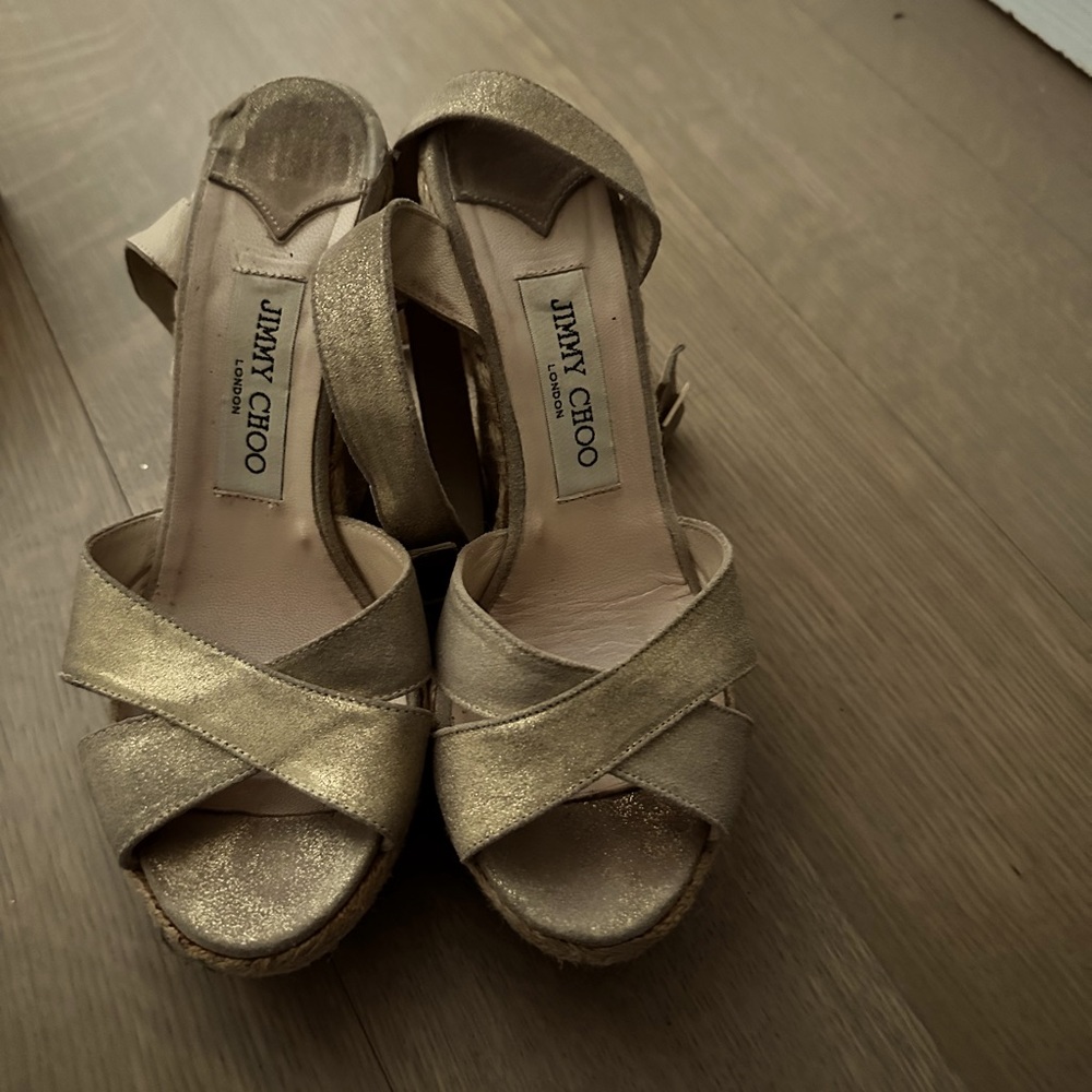 Jimmy choo Beautiful gold summer sandles